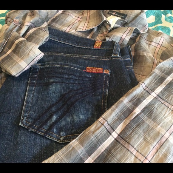 7 For All Mankind Denim - 7’s For All Man Kind Dojo 🇺🇸 & Shirt EUC